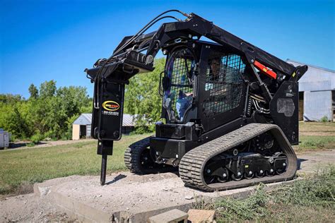 how to use hydraulic breaker with a skid steer|jackhammer attachment for skid steer.